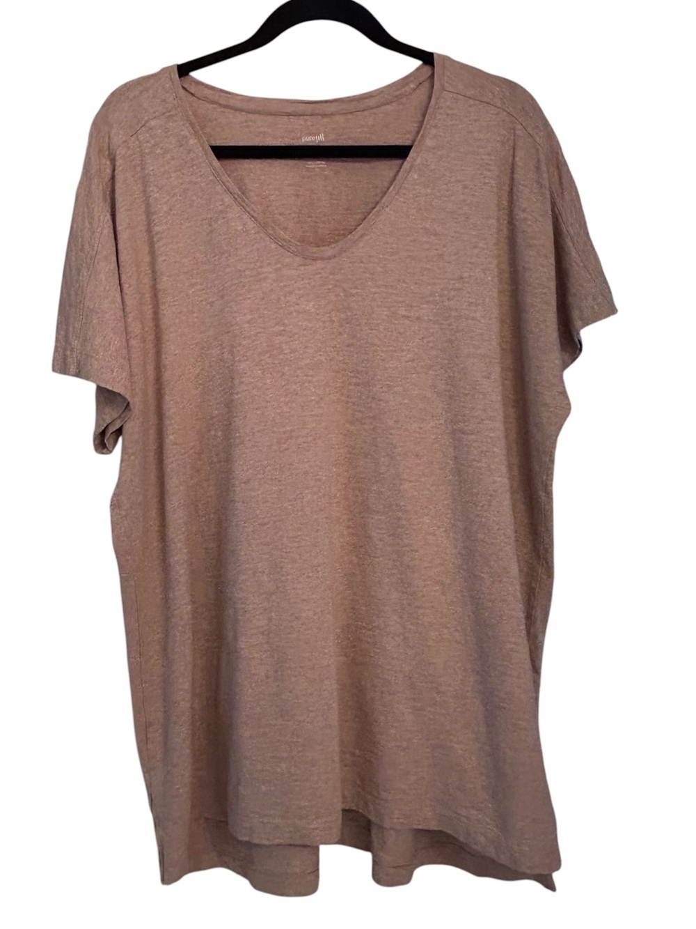 J.Jill pure jill Easy Dolman Tunic Heathered Brown/Rust Size XL